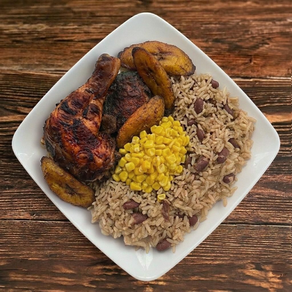 Jerk Chicken Lunch.