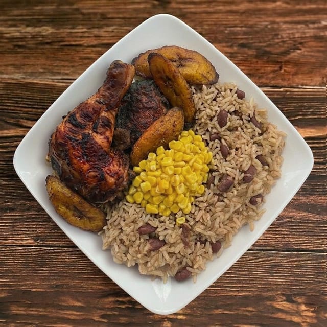 Jerk Chicken Lunch.