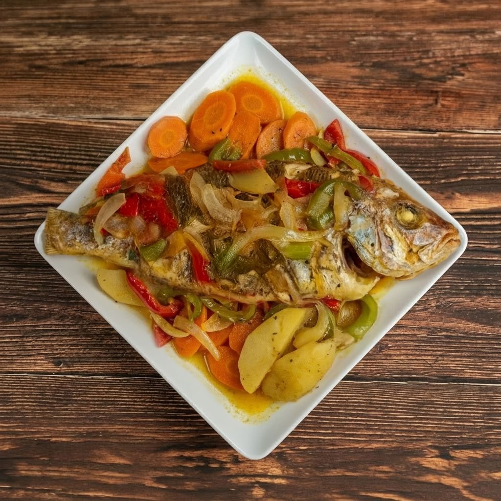 Steamed Snapper Dinner.
