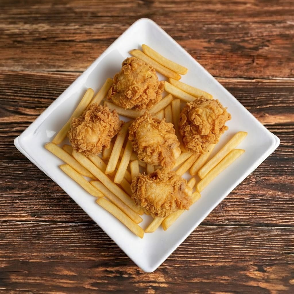 Boneless Chicken Bites & Fries.