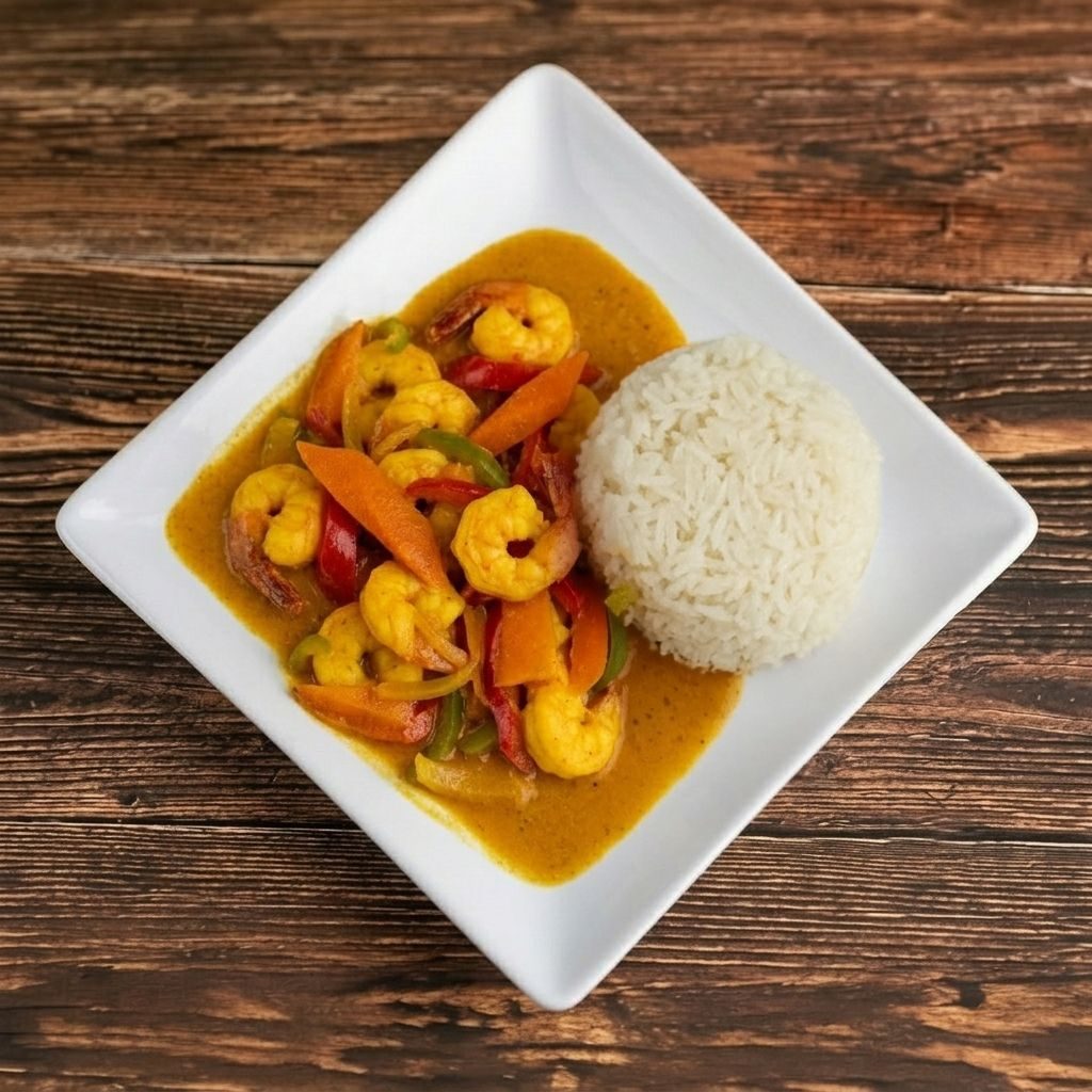 Curry Shrimp Dinner.