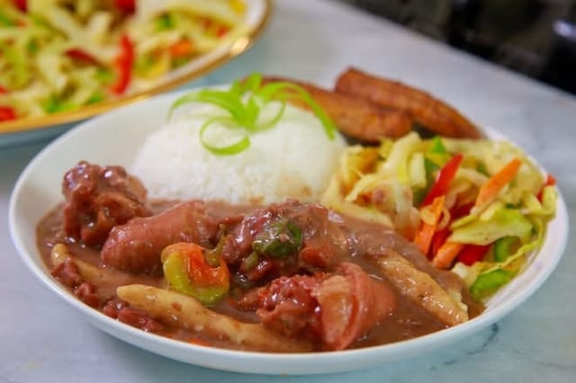 Stew Peas Dinner.