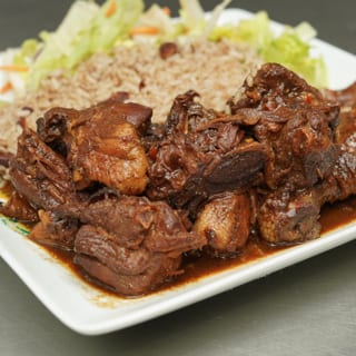 Brown Stew Chicken Lunch