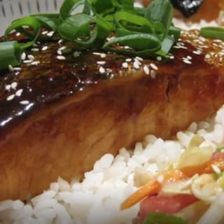 Salmon Teriyaki Dinner