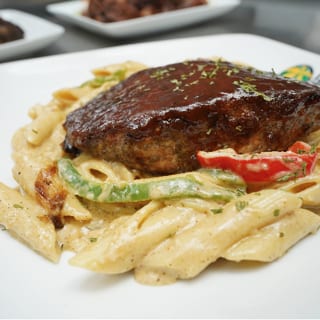 Jerk Salmon Pasta